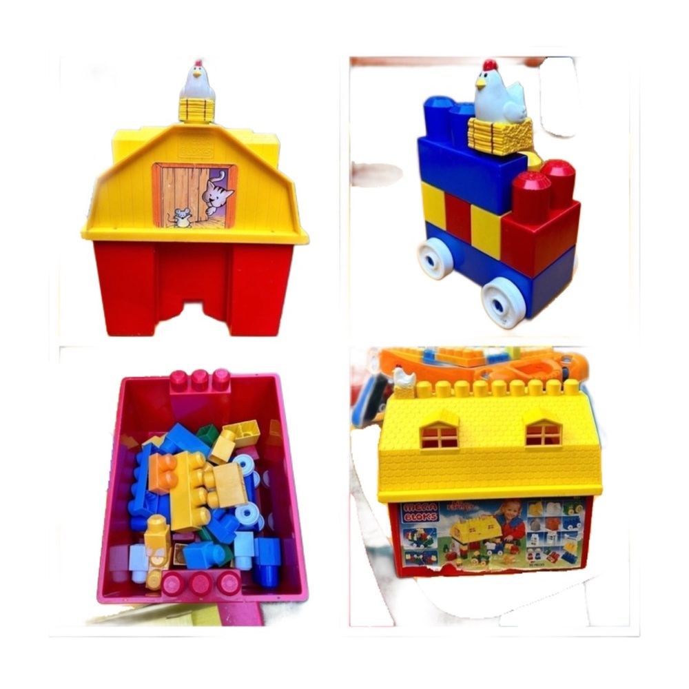 Mega Bloks Build and play farmer barn Blocks Kids Toy